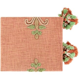 Artistic Weavers Kaira Embroidered and Patchwork Tasseled Throw