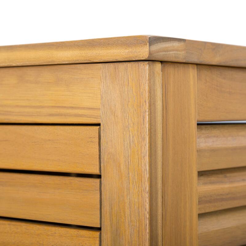 Gribs Acacia Wood Indoor/Outdoor Teak Finish Storage Cabinet by Christopher Knight Home - 61.81" H
