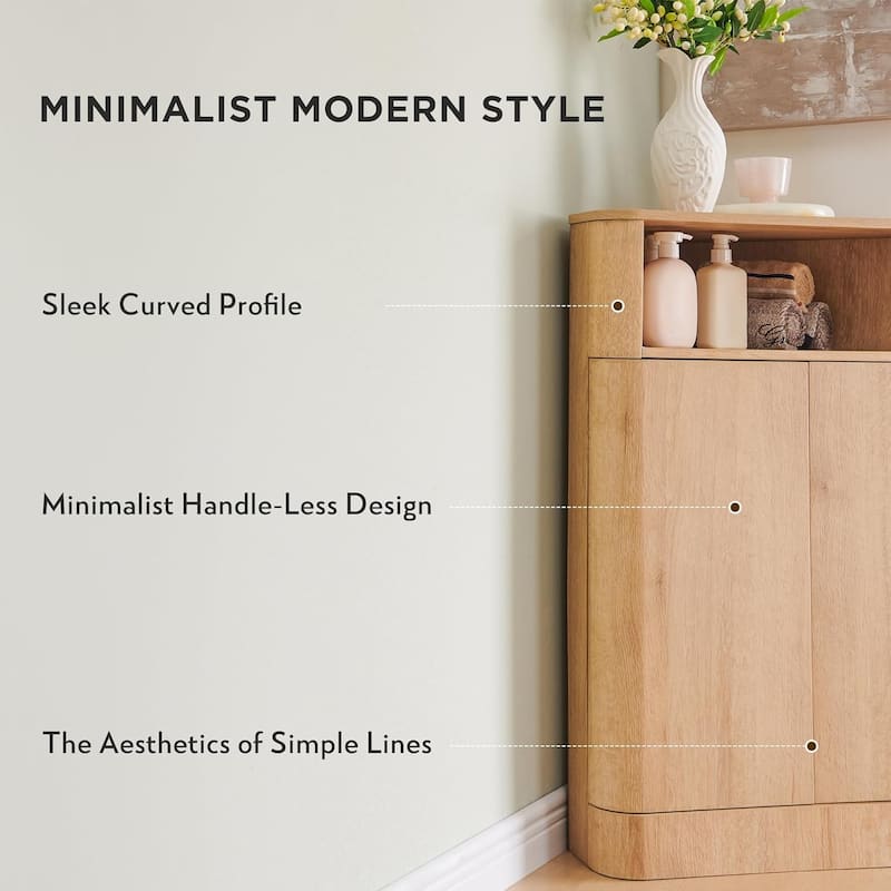 Modern Corner Cabinet,Storage Cabinet for Bathroom,Living Room,Kitchen