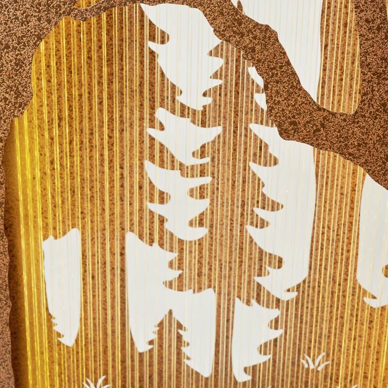 LED Lighted Forest Hollow Carved Waterfall Fountain - 48.43"