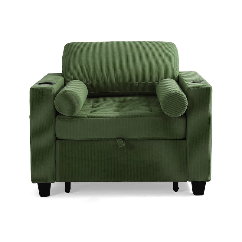 3-in-1 Adjustable Sleeper Sofa Bed Convertible Chair for Living Room