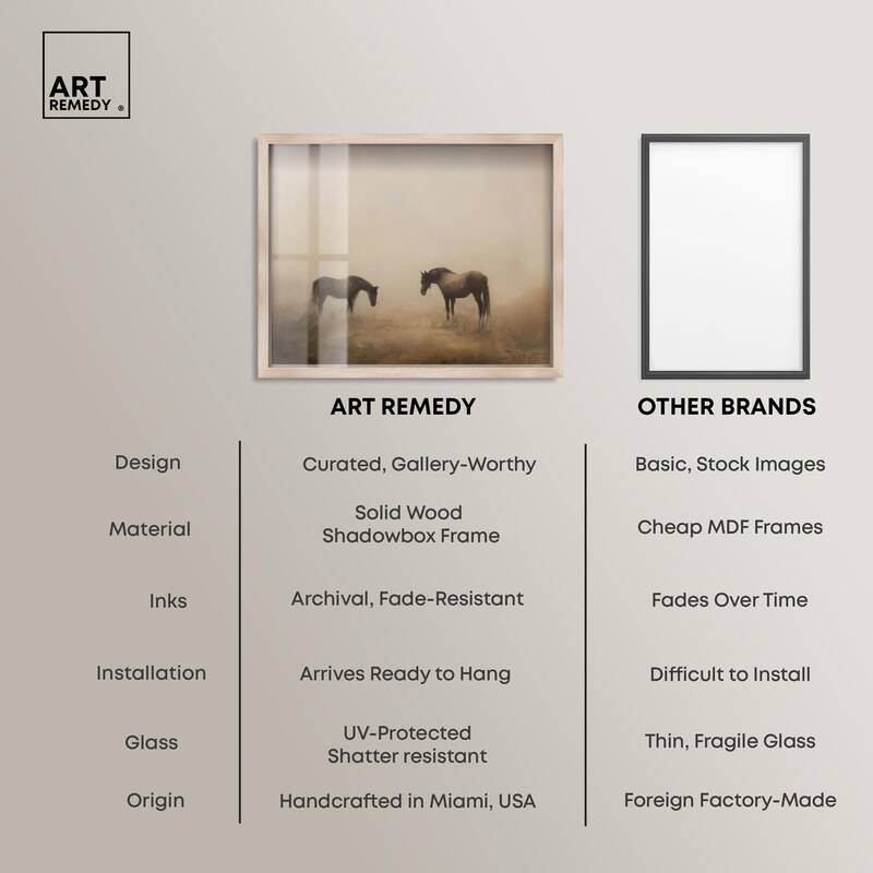 Equine Duo II Shadowbox by Art Remedy