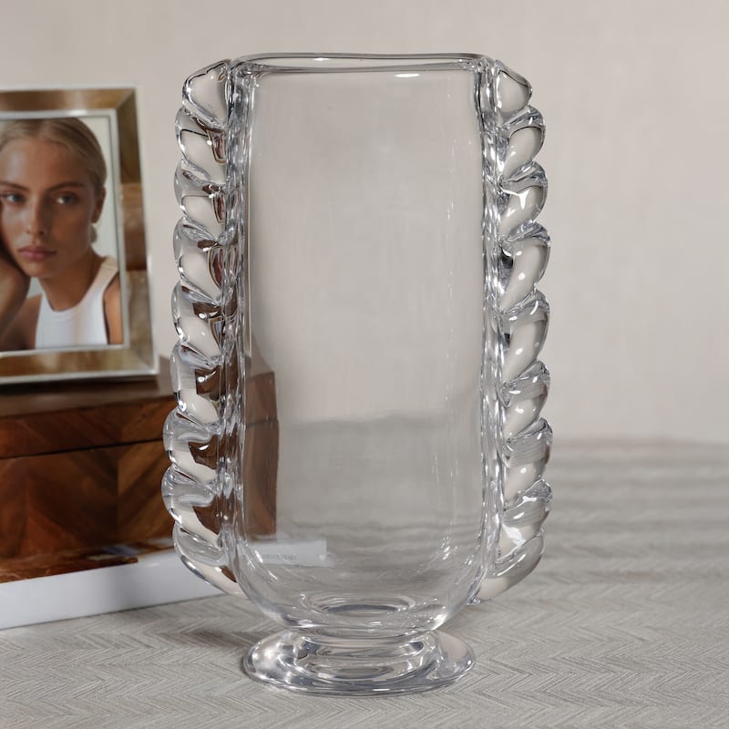 Vintage Braided Glass Vase
