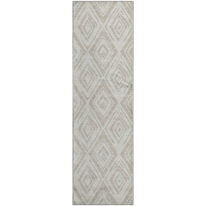 Premium Washable Super Soft Modern Diamond Mayfield Rug