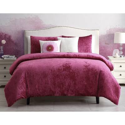 Riverbrook Home Firefly Raspberry 100 Percent Cotton Comforter Set