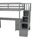preview thumbnail 34 of 32, Twin Size Loft Bed Frame with Built-in Desk and Double Storage Drawers