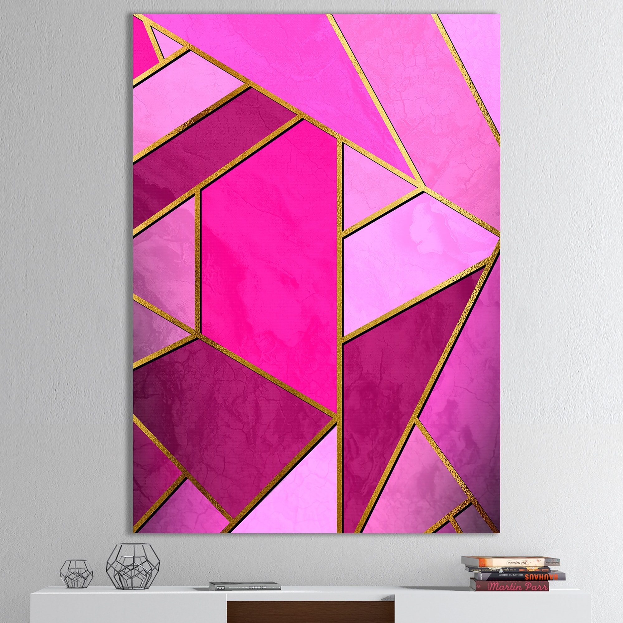 Iridescent Colorful Butterfly 24 in x 32 in Painting Canvas Art Print, by Designart