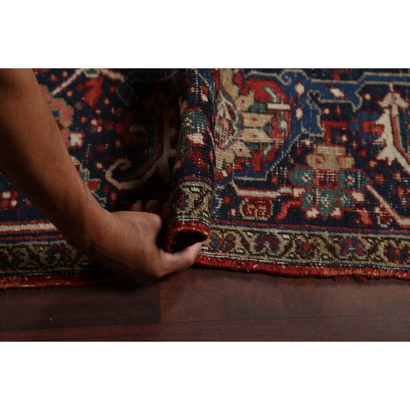 Antique Vegetable Dye Heriz Serapi Persian Wool Area Rug Hand-knotted - 11'7" x 15'10"