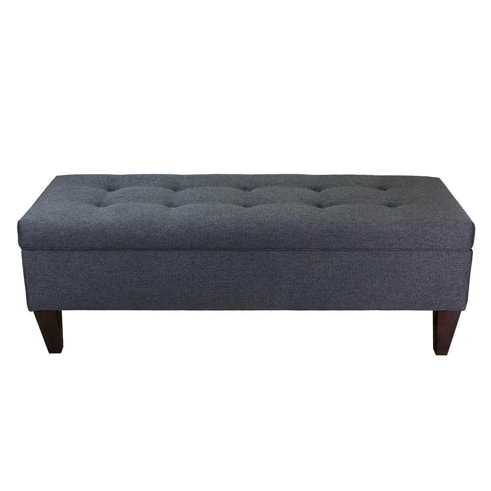 Brooke Corona Upholstered Button-tufted Wood Long Storage Bench