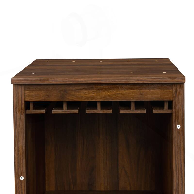 Versatile Modular Wine Bar Cabinet with Abundant Storage for Various Rooms