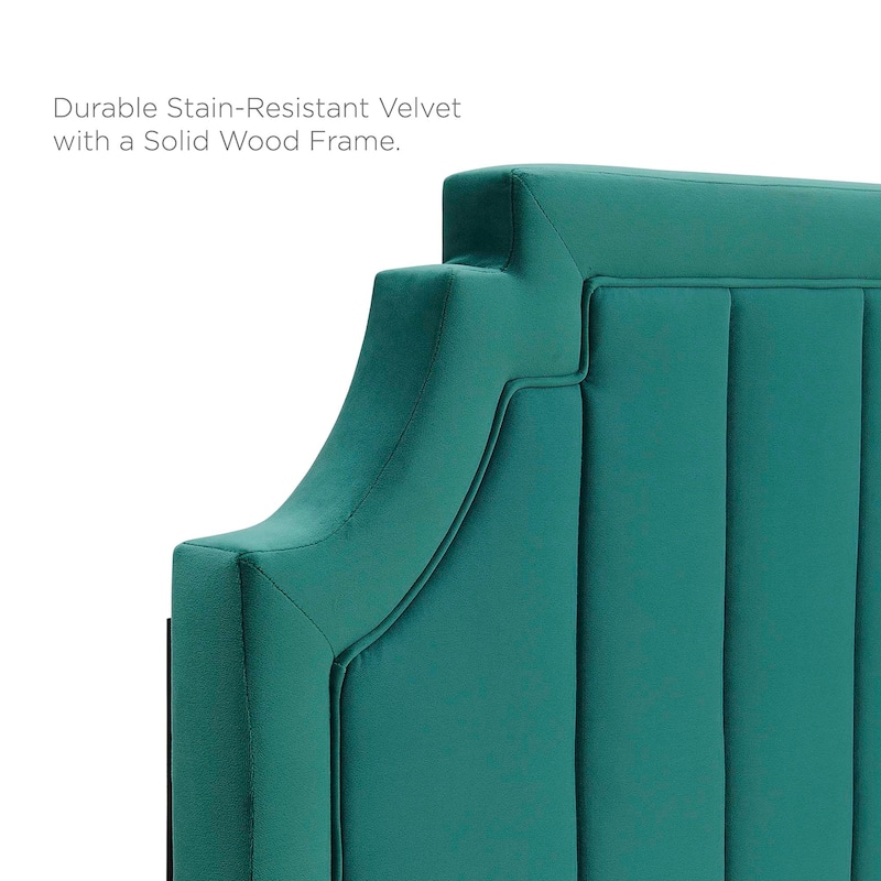 Sienna Performance Velvet Twin Platform Bed