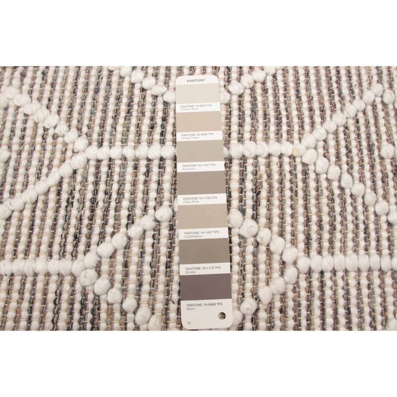 ECARPETGALLERY Braid weave Sienna Taupe Wool Rug - 5'1 x 8'0