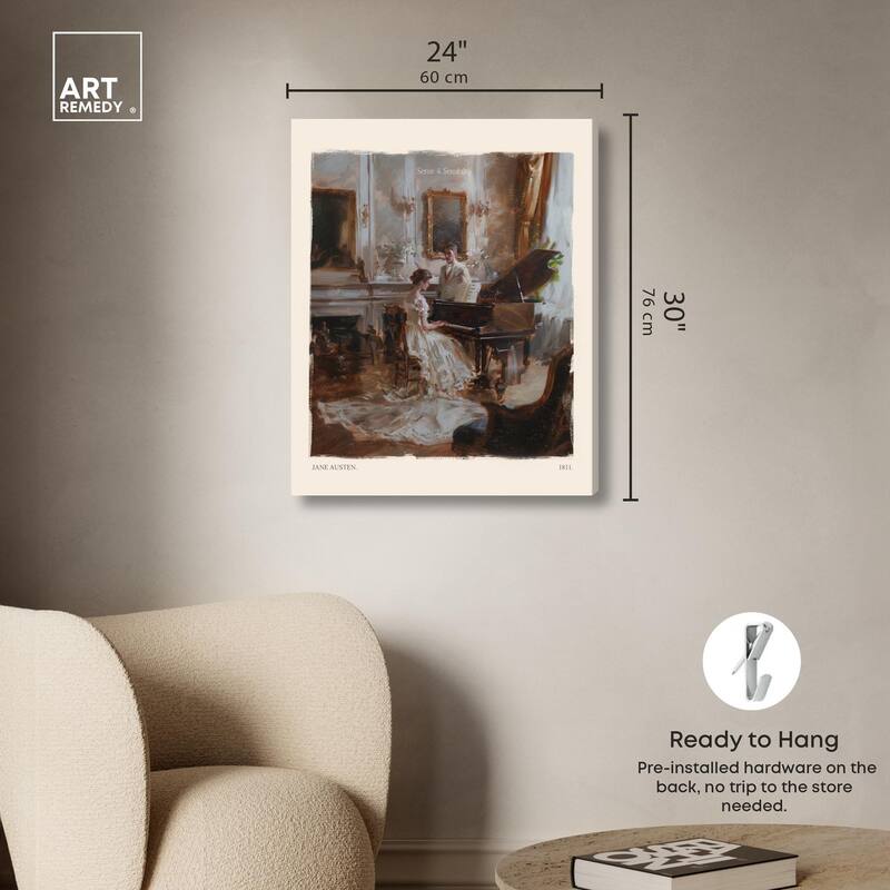Sense and Sensibility Scene Canvas by Art Remedy, Gallery Wrapped