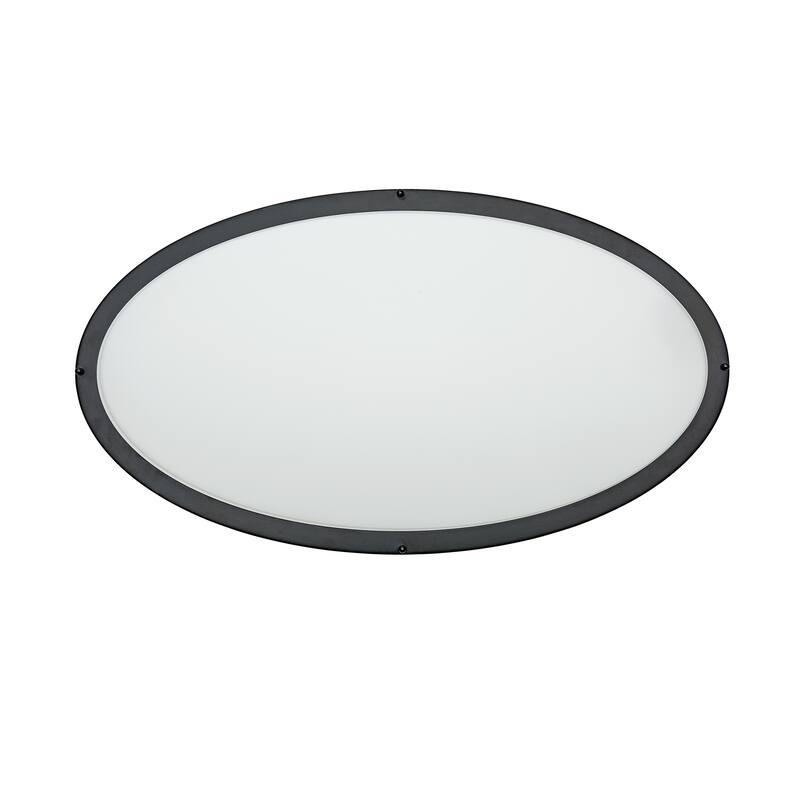 32 in oval LED ceiling light Black 42W