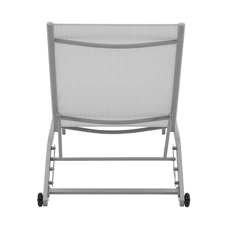 Corvus Antonio Outdoor Contemporary Sling-Fabric Adjustable Chaise Lounge