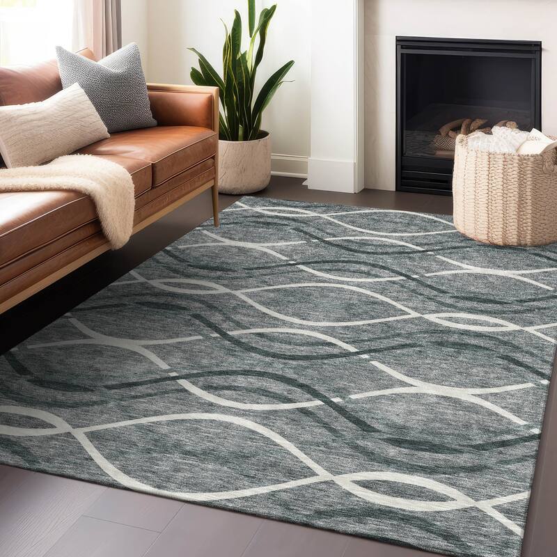 Premium Washable Super Soft Contemporary Dickerson Mayfield Rug