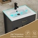 preview thumbnail 122 of 143, Modern Bathroom Vanity with Sink & Faucet Storage Cabinet Set