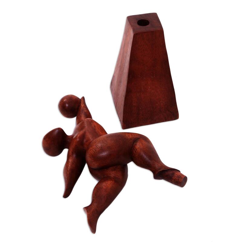 Novica Handmade Catch It Wood Sculpture