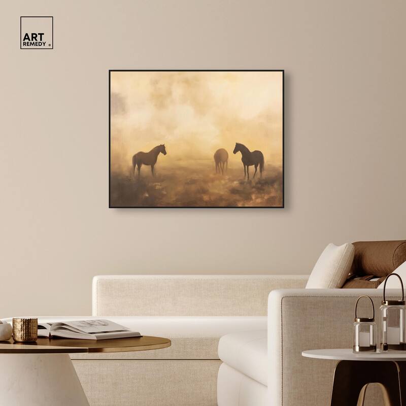Equine Trio Canvas by Art Remedy