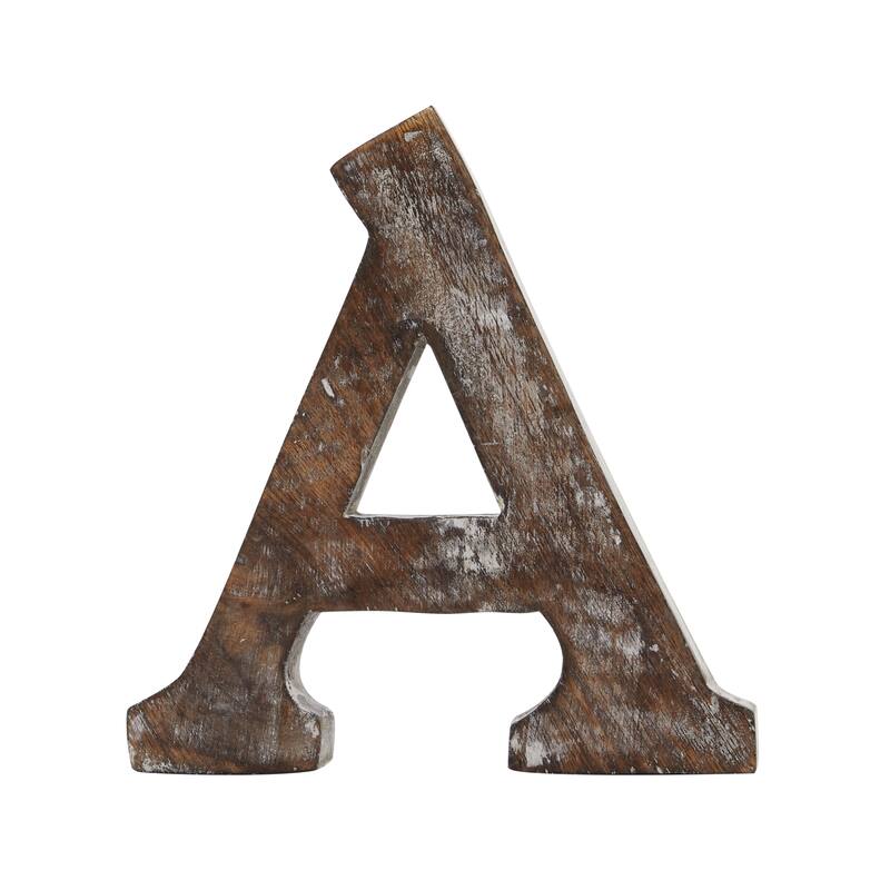 Wood Traditional Decorative Sign (Set of 6) - S/6 8"H