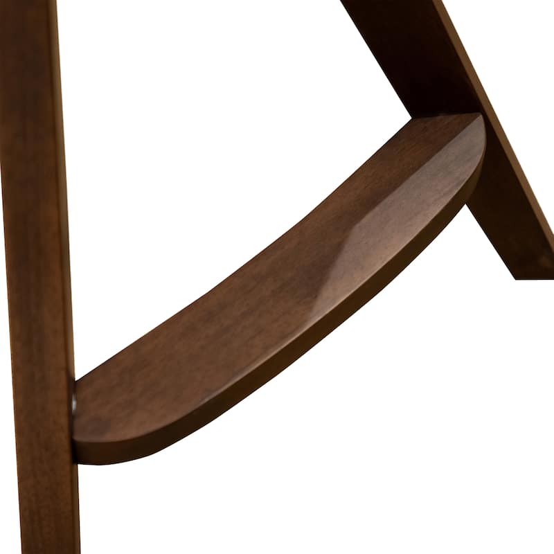 Furniture of America Abigail IX Mid-Century Modern 5-Piece Walnut 53-inch 1-Leaf Extendable Counter Height Dining Set