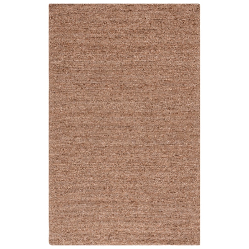 SAFAVIEH Handmade Himalaya Byzantium Solid Wool Rug - 5' x 8' - Light Brown