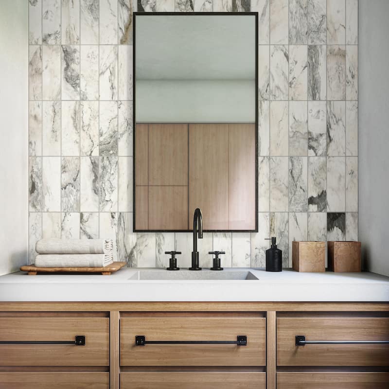 Daltile Gamma 4" x 12" Natural Stone Wall and Floor Tile (24 PC per Carton) (7.92 SQFT per Carton)