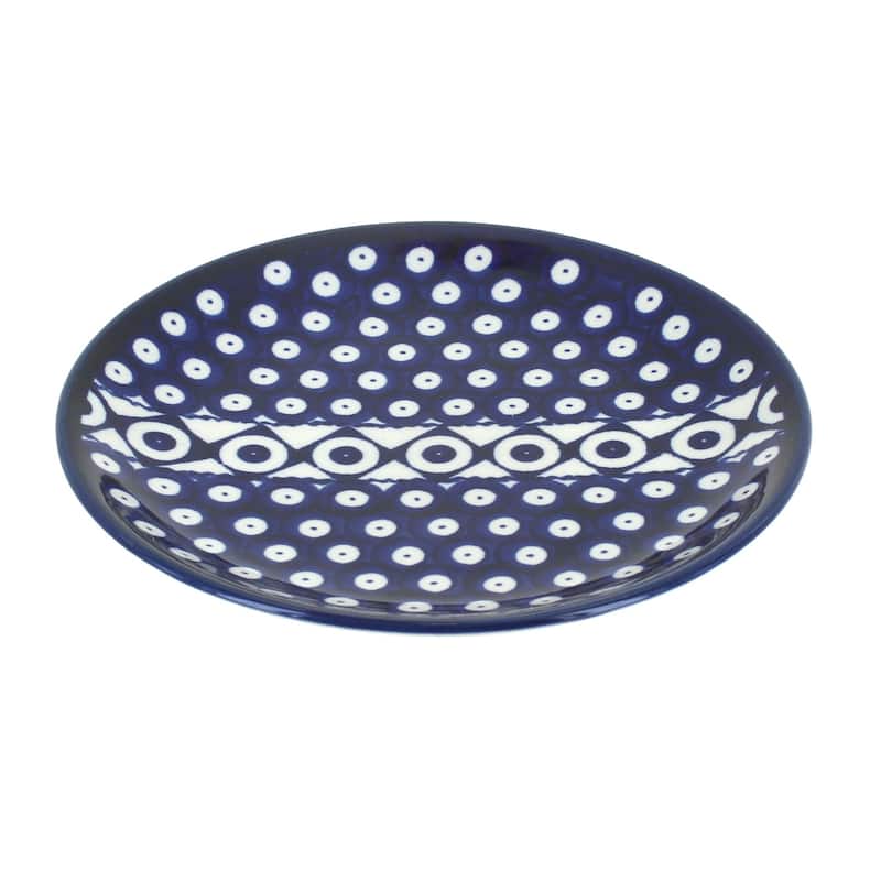 Blue Rose Polish Pottery Zaklady Dessert Plate - Xena