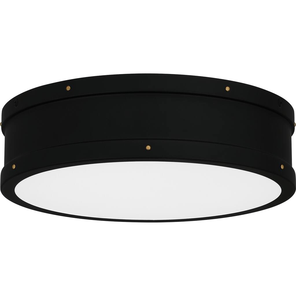 Ahoy Integrated LED Matte Black Flush Mount Light