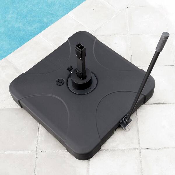 Shop Corvus Valencia 10 Foot Sunbrella Canopy Patio Umbrella With Base Overstock 16691436