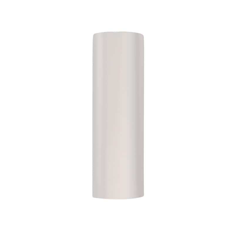 Justice Design Group Ambiance ADA Tube Open Top & Bottom Wall Sconce - Gloss White