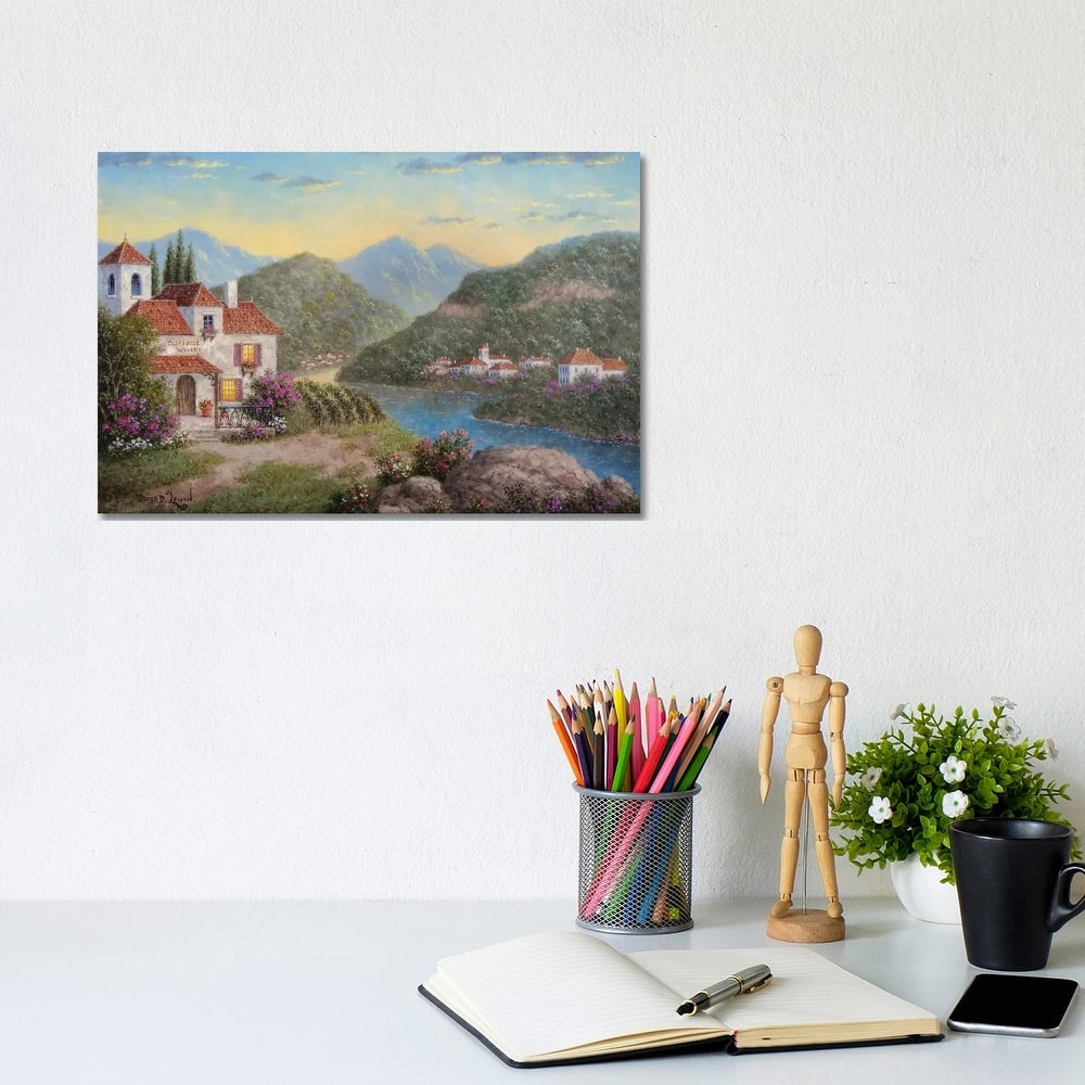 iCanvas "Cliffside Winery" by Dennis Lewan Canvas Print
