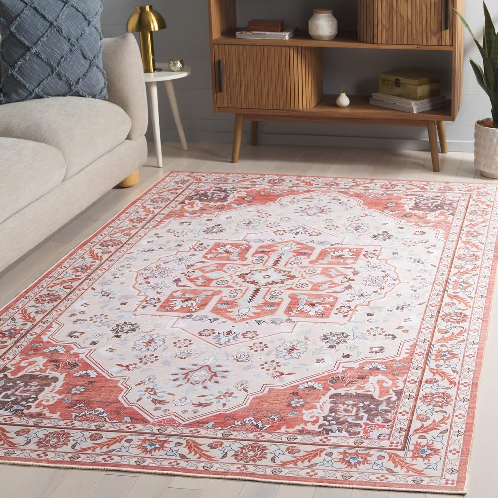 SAFAVIEH Tucson Ethna Transitional Machine Washable Rug.