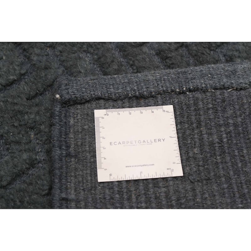 ECARPETGALLERY Hand-knotted Tangier Grey Wool Rug - 10'0 x 13'9