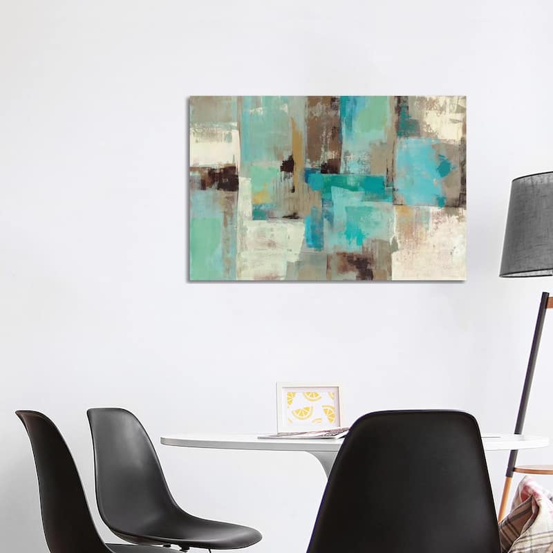 iCanvas "Teal and Aqua Reflections No. 2" by Silvia Vassileva Canvas Print - 26x40x1.5