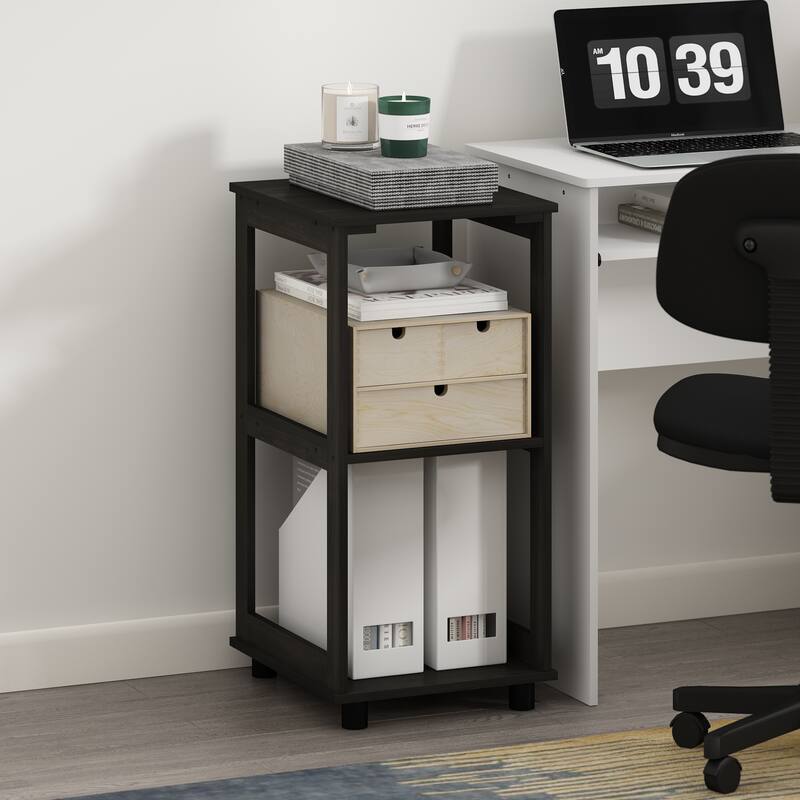 Furinno Romain 2-Tier Tall End Table