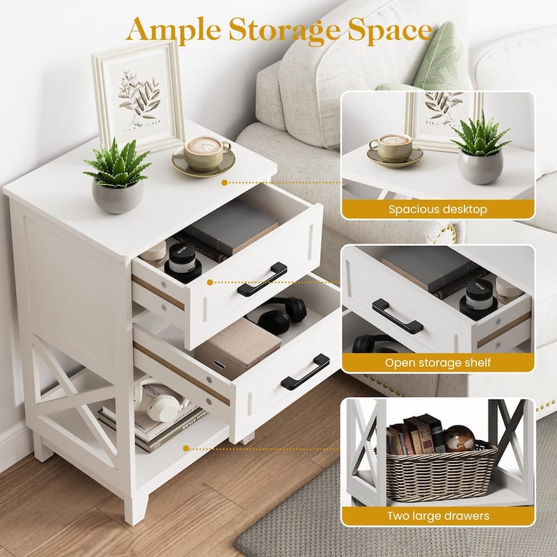 2-Drawer Nightstand