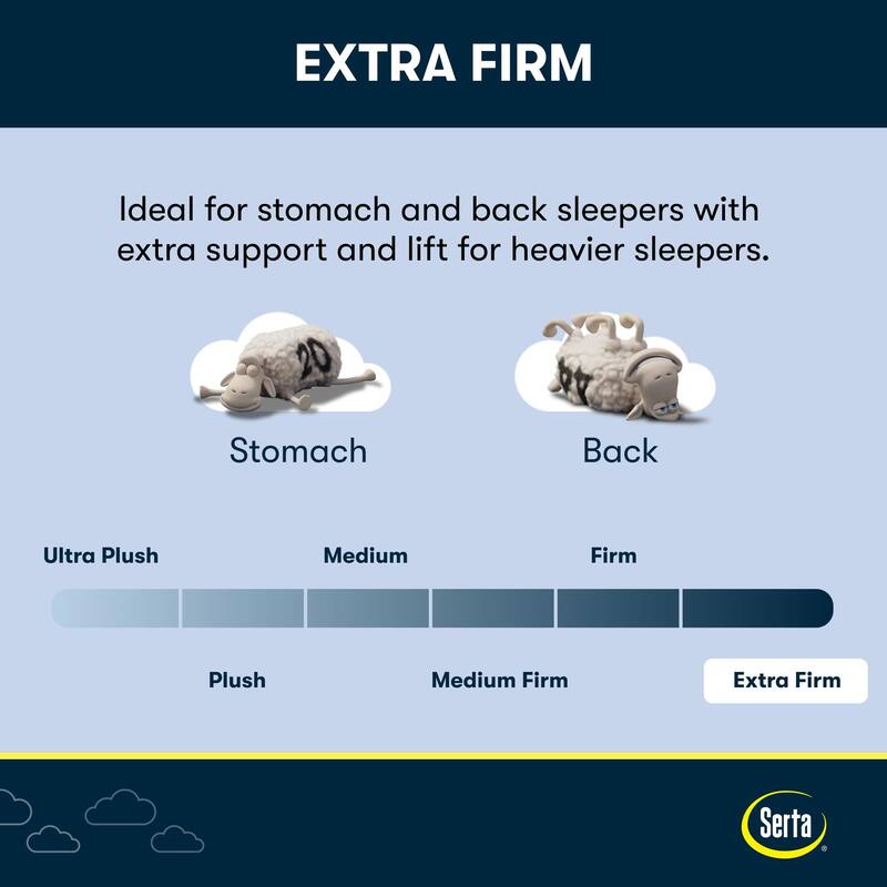 Serta Perfect Sleeper X Excelled 13.75" Hybrid Extra Firm Mattress Set
