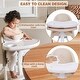 preview thumbnail 3 of 21, 3-in-1 Cute Folding High Chair, Perfect Modern Space Saving Highchair with Detachable Double Tray, 3-Point Harness