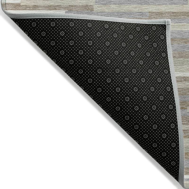 Machine Washable Indoor/ Outdoor Chantille Stripes Modern Rug