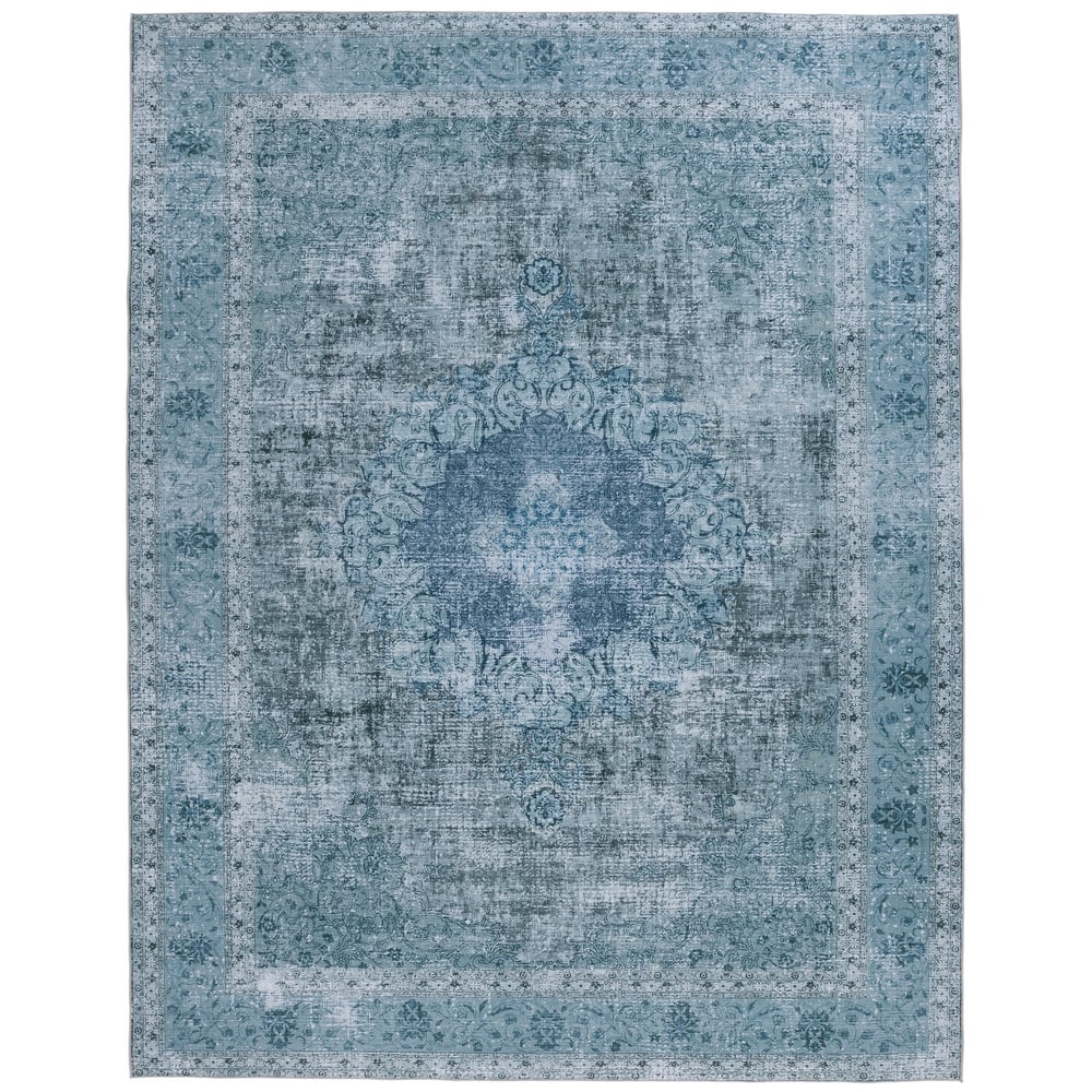 SAFAVIEH Tucson Machine Washable Slip Resistant Genny Oriental Distressed