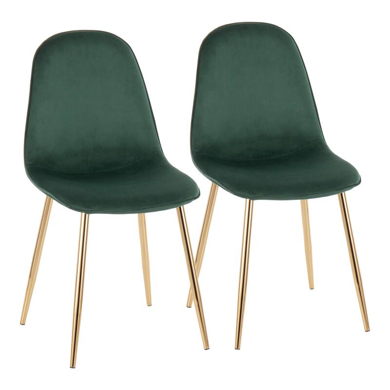 Silver Orchid Stone Gold Dining Chair - Set of 2