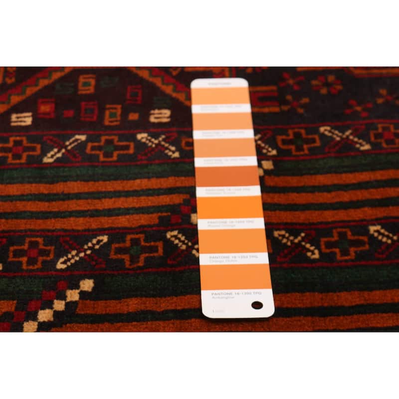 Teimani Burnt Orange Rug 3'7" x 6'6" - 3'7 x 6'6