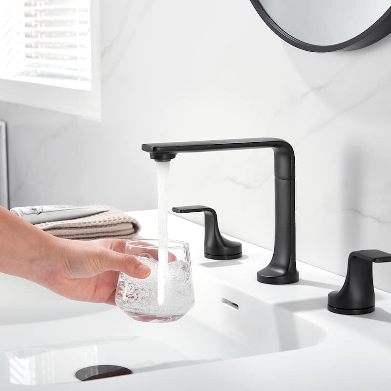 Varen 8 in. Widespread 2-Handle Bathroom Faucet with Drain