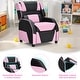 preview thumbnail 31 of 47, Gymax Gaming Recliner Sofa PU Leather Armchair for Kids Youth w/