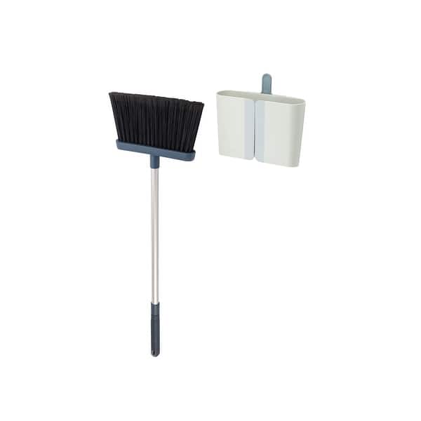 slide 2 of 5, Joseph Joseph CleanStore Wall-mounted Broom with Dust-shield Storage