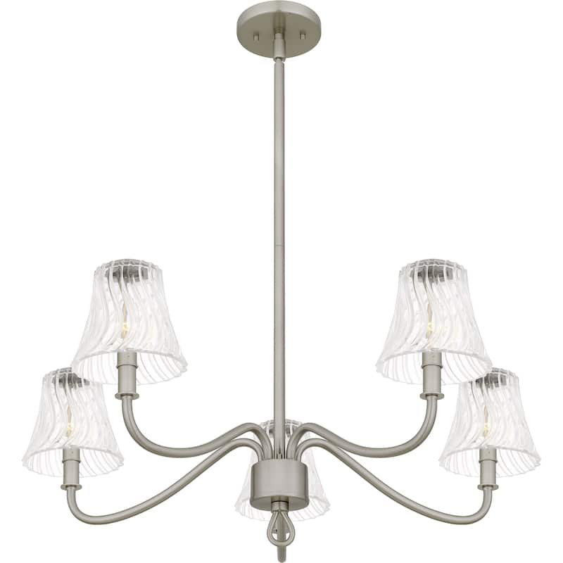 McKinney 5-Light Brushed Nickel Chandelier