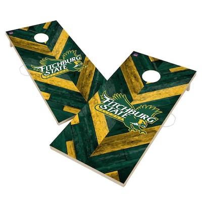 Fitchburg State Falcons Cornhole Board Set