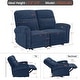 preview thumbnail 67 of 118, MCombo 64.6" Wall Hugger Power Loveseat Fabric Recliner Sofa with USB Ports