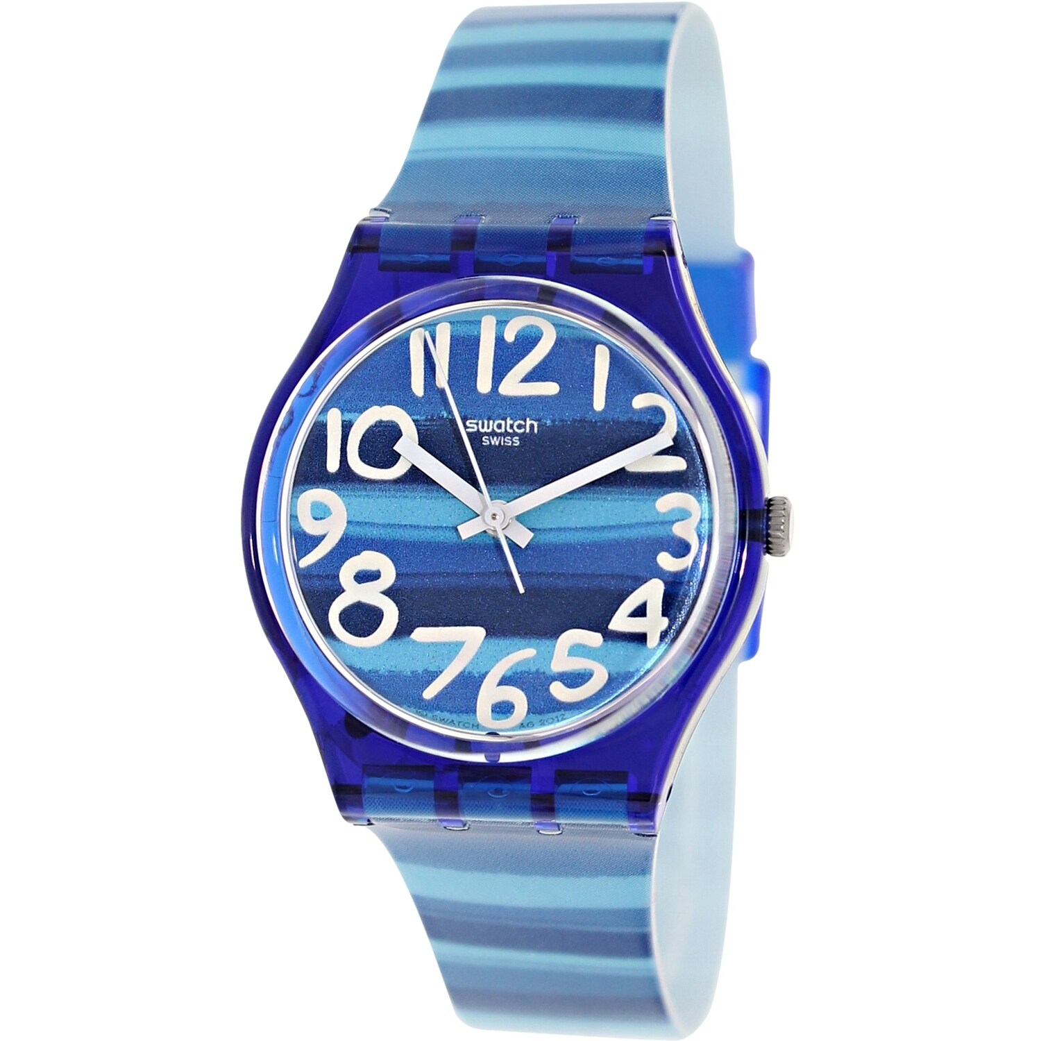 Shop Swatch Women S Originals Blue Plastic Swiss Quartz Fashion